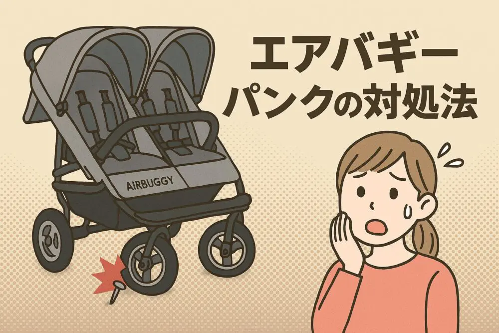 体験談あり】エアバギー「ココダブル」パンク時の修理方法と費用まとめ